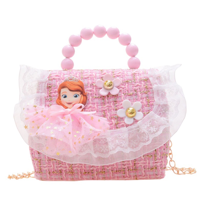 2022 nuevo arco de la celebridad en línea tejida bolso de los niños de las mujeres de estilo coreano lindo crossbody mini bolso de la perla