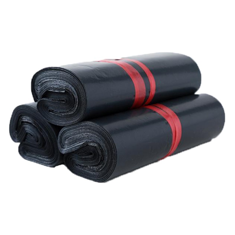 Bolsa de mensajería negra, bolsa de embalaje logística impermeable, bolsa de embalaje grande, bolsa de mensajería gruesa, gran cantidad