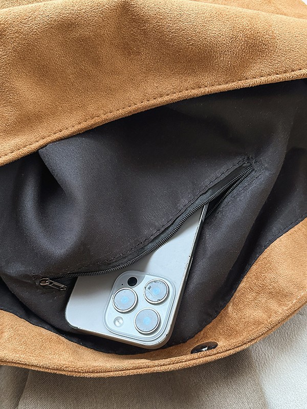 Commuting ins nicho zhong2025 otoño invierno bolsos retro versátiles y ligeros nuevos modelos TOT de hombro grande capacidad