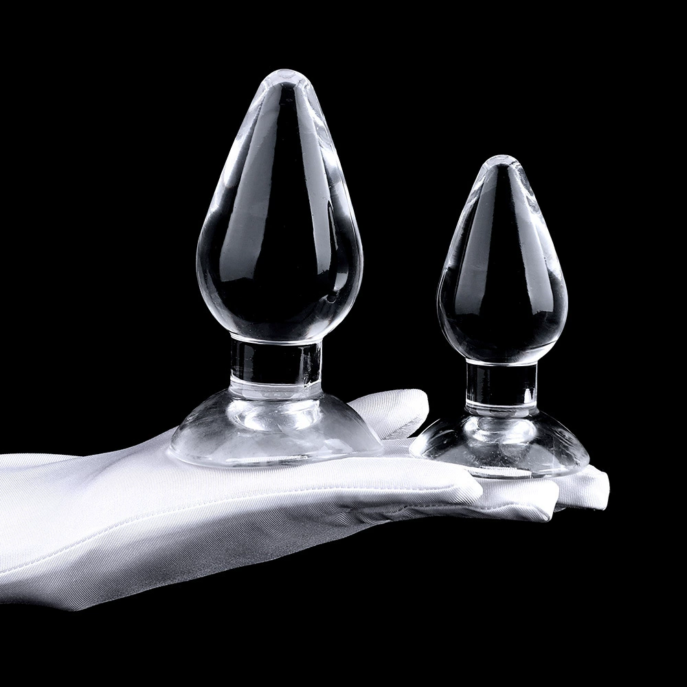 Big Mac backyard anal plug anal plug large, medium and small three-piece high transparent crystal pull bead backyard plug factory supply