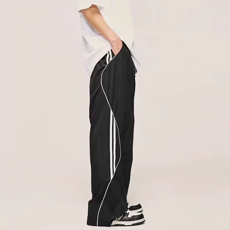 Summer trend trousers for men and women, oversize, loose straight fit