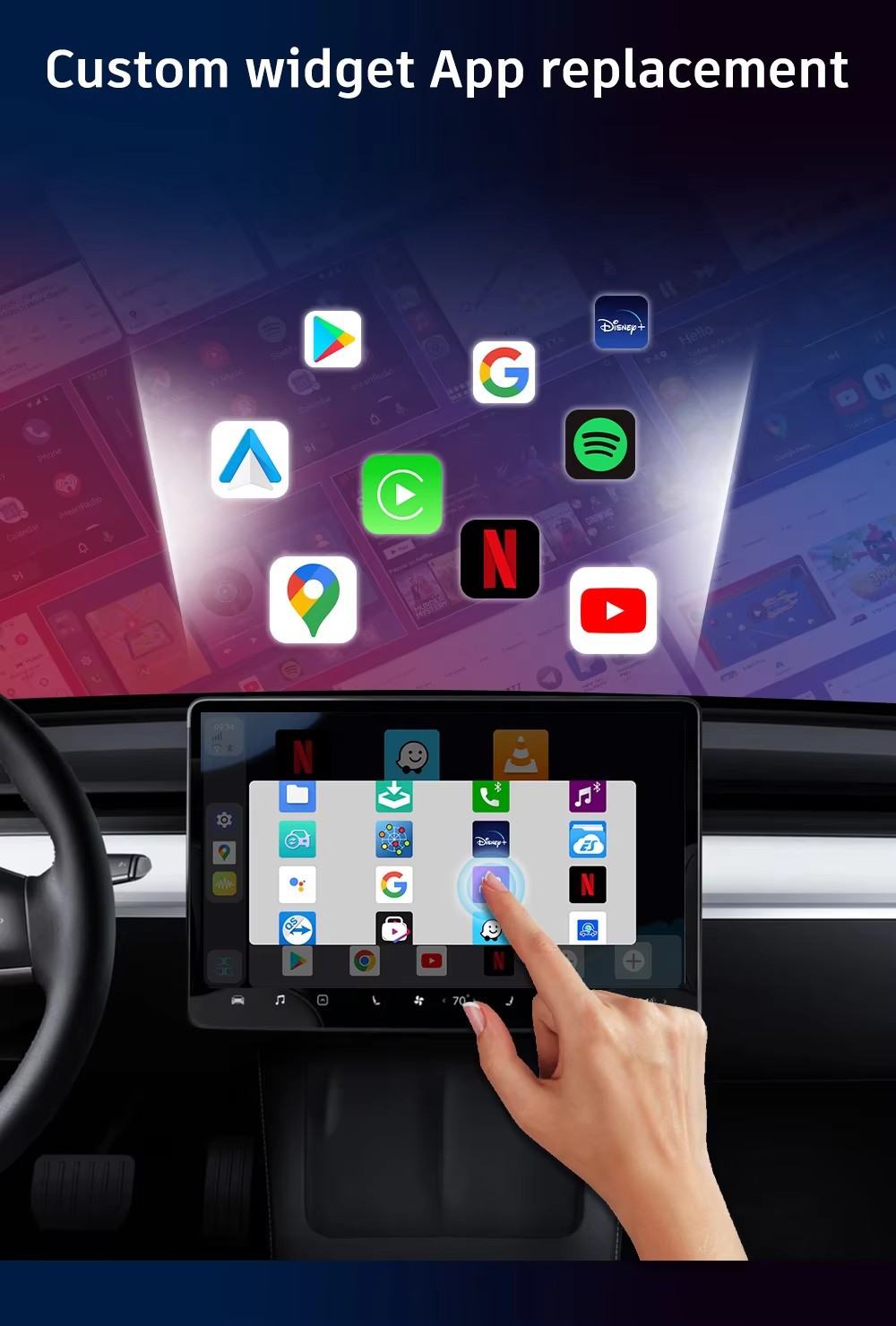 128g Wired to Wireless Carplay Android Box Smart Android Car Box