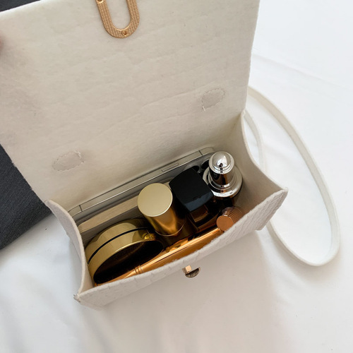 French niche bags  summer new trendy fashion women's bags alligator print small square bags versatile shoulder and crossbody bags