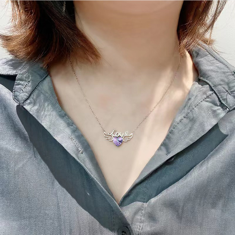 Heart-Shaped Pendant Earrings