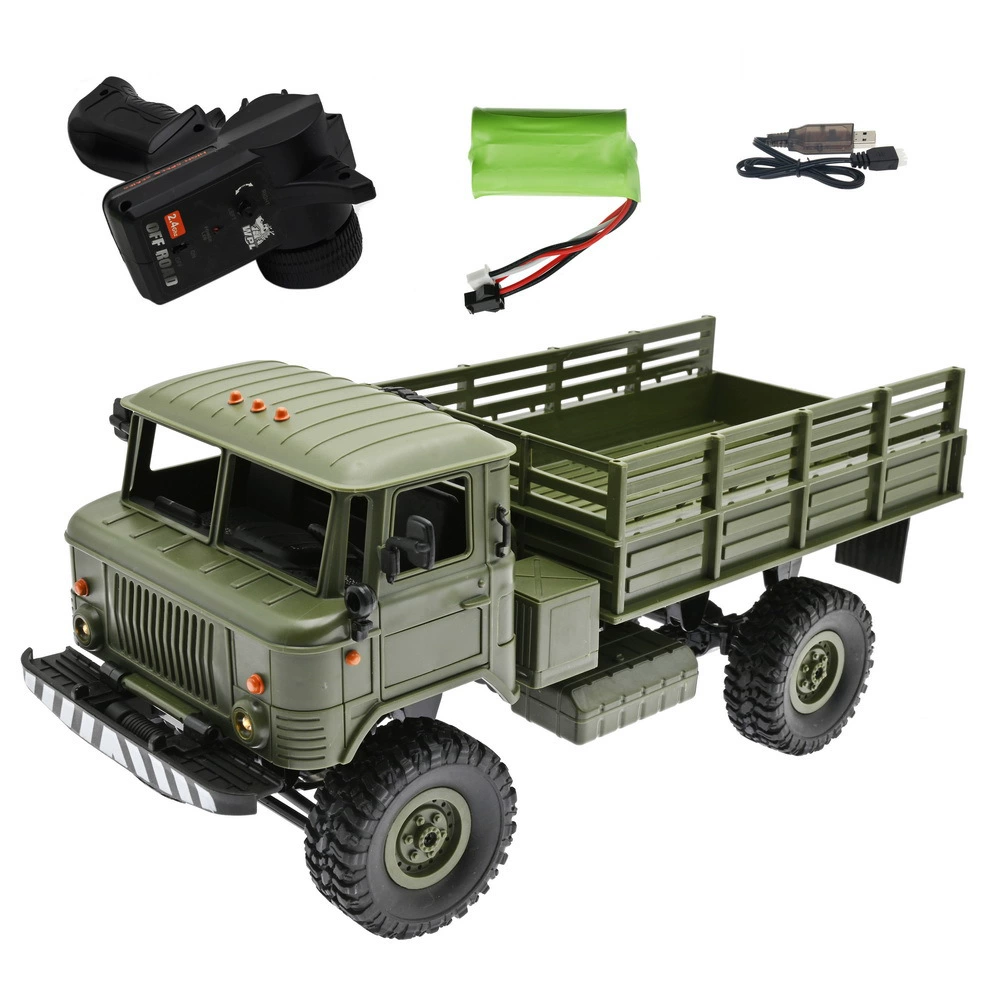 顽皮龙 WPL GAZ B-24 full scale 2.4G Russian military truck GAZ-66V remote control