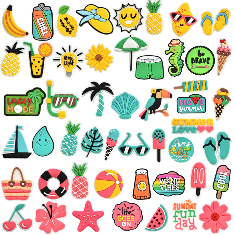 新款夏季彩色系列洞洞鞋鞋花鞋装饰鞋配饰DIY鞋饰品鞋配件鞋扣