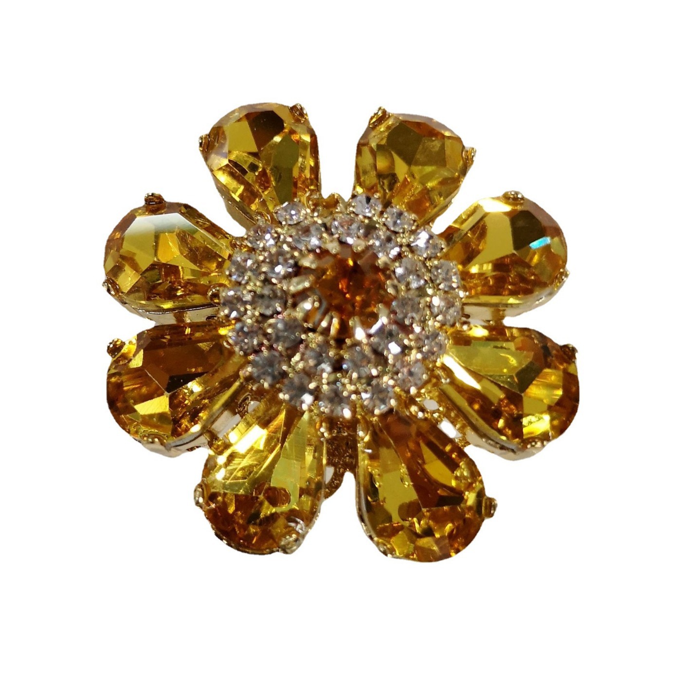 供应烧焊镶水钻钮扣  锌合金皮草大衣钮扣   服装辅料对扣钮扣