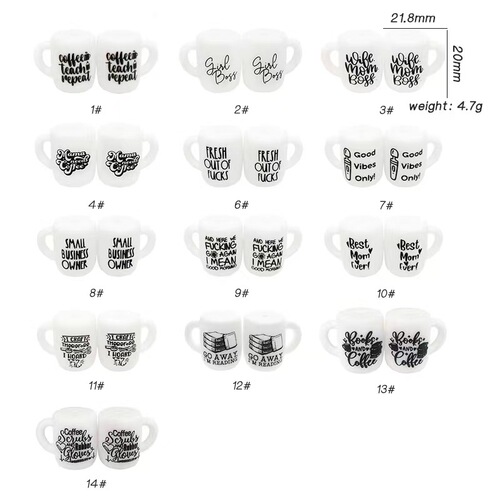 Luminous siliconebeads water transfer printing silicone beads printing color printing silicone beads DIY pacifier chain anti-falling chain