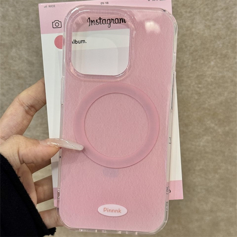 Chica ins atracción magnética rosa 16ProMax luna giratoria 13 funda para teléfono móvil apple 14 soporte 15p trabajo duro