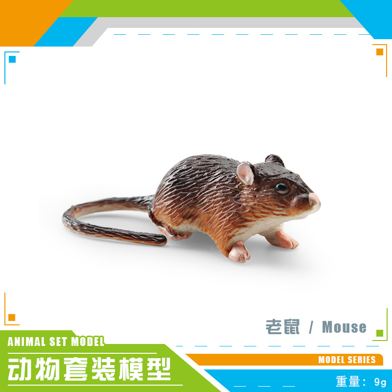 Simulación cognitiva para niños transfronterizos hámster Caracol ratón holgado zorro oso hormiguero bosque animal modelo de juguete