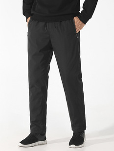 Winter Men's Casual Sports Down Pants Thickened Warm Men's Leg Trousers 90 White Duck Down Casual Pants plus size