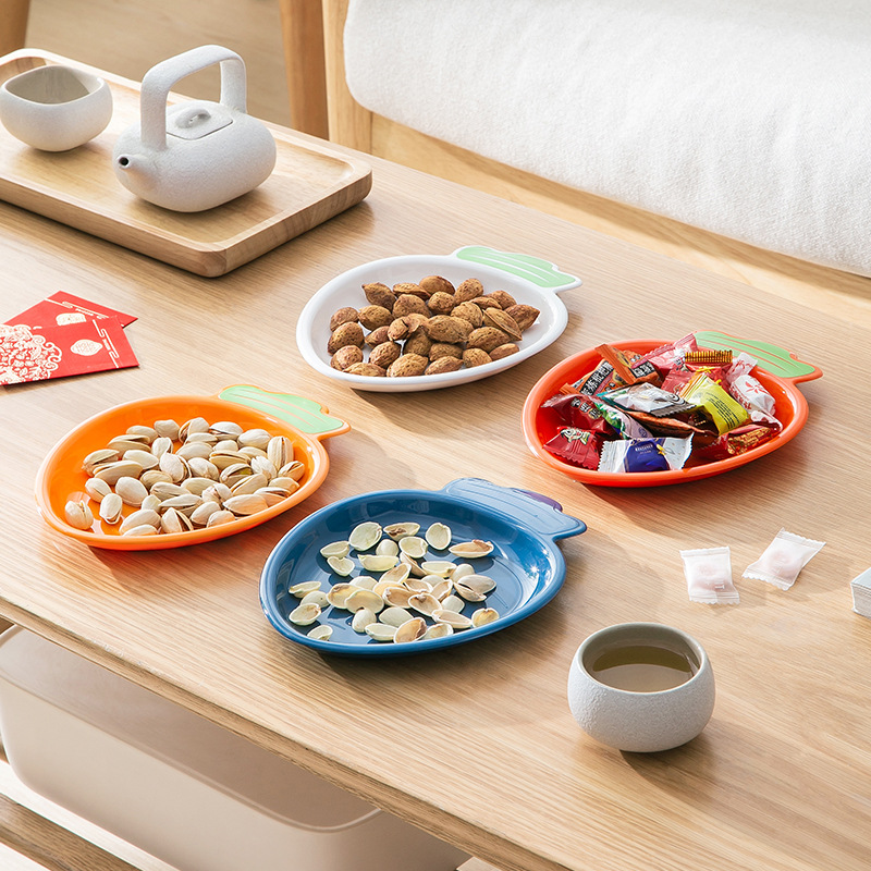 Bone spitting dish spitting bone dish home creative plastic table vegetable bone dish snack cake dish dining table garbage plate