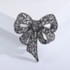 Brooch with bow, retro pin lapel pin, accessory, European style