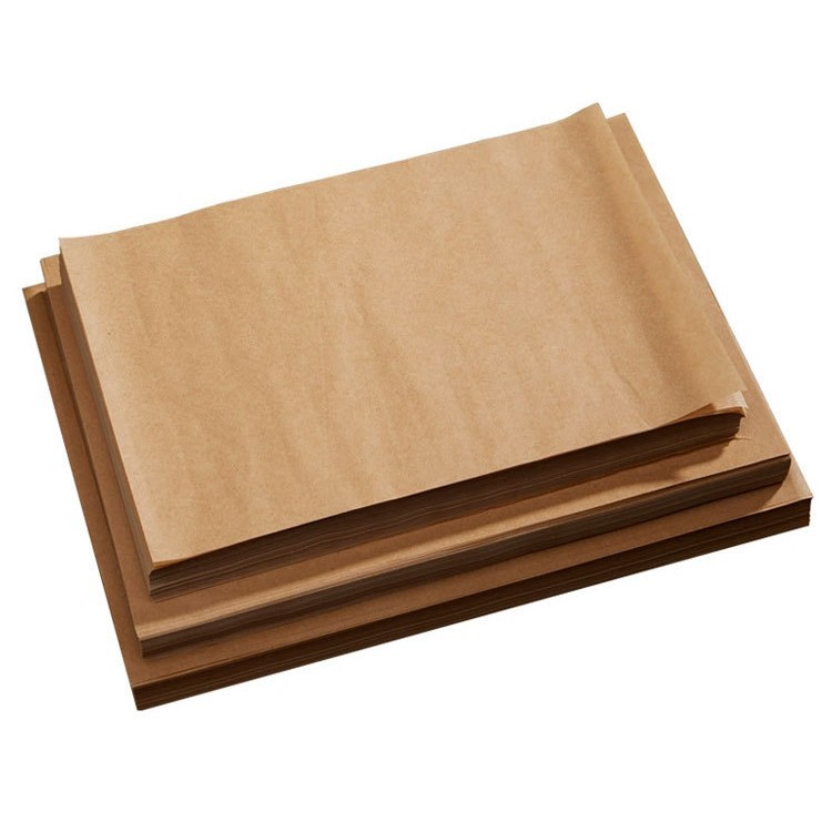 Transfronterizo de Amazon perchment papel horno frito barbacoa papel Kraft marrón hornear freidora de aire para hornear papel de aceite