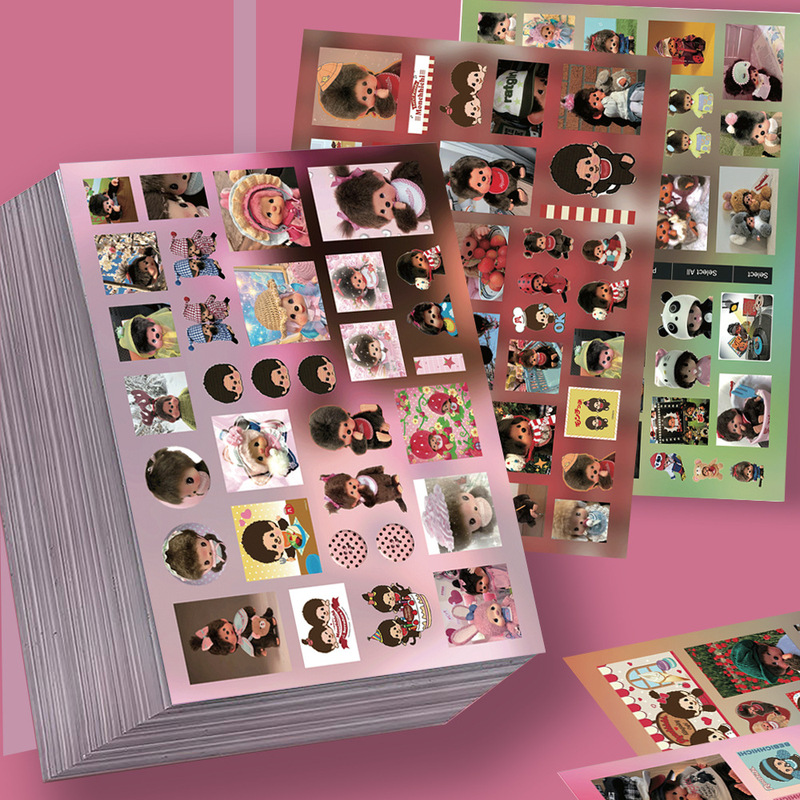 8 Pieces of Monchhichi Die-Cut Stickers, Cute Cartoon Animation Merchandise, Waterproof Stickers 8 Pieces of Monchhichi Die-Cut Stickers, Cute Cartoon Animation Merchandise, Waterproof Stickers
