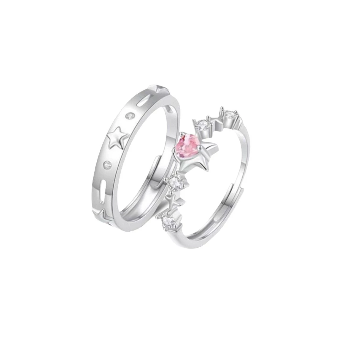 Small fresh ring with zircon for men and women, for beloved, Birthday gift, on index finger