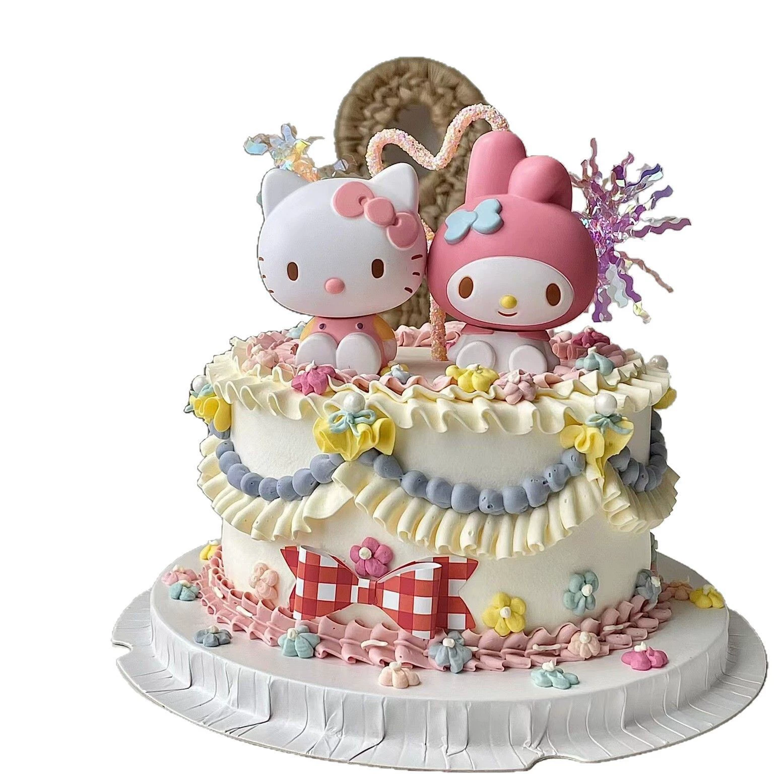 Сеть Red Curomi Merlot Pattay Dog Gou Dog торт-декор Display KT Cat Sanrio Birthday Dress