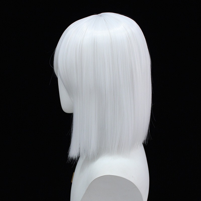 King of Glory Hero Mirror Rose Detective Cosplay Wig Skin High-Temperature Silk White Short Wig Cosplay King of Glory Hero Mirror Rose Detective Cosplay Wig Skin High-Temperature Silk White Short Wig Cosplay