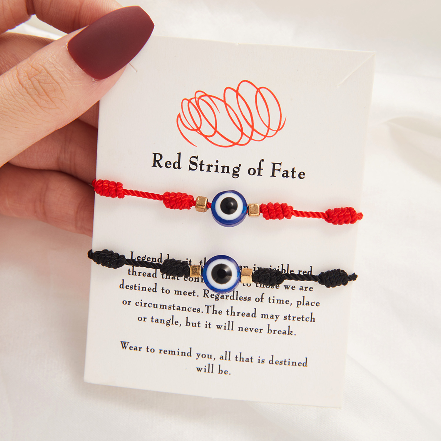 Classic Style Streetwear Devil's Eye Resin Rope Valentine's Day Women's Bracelets display picture 14