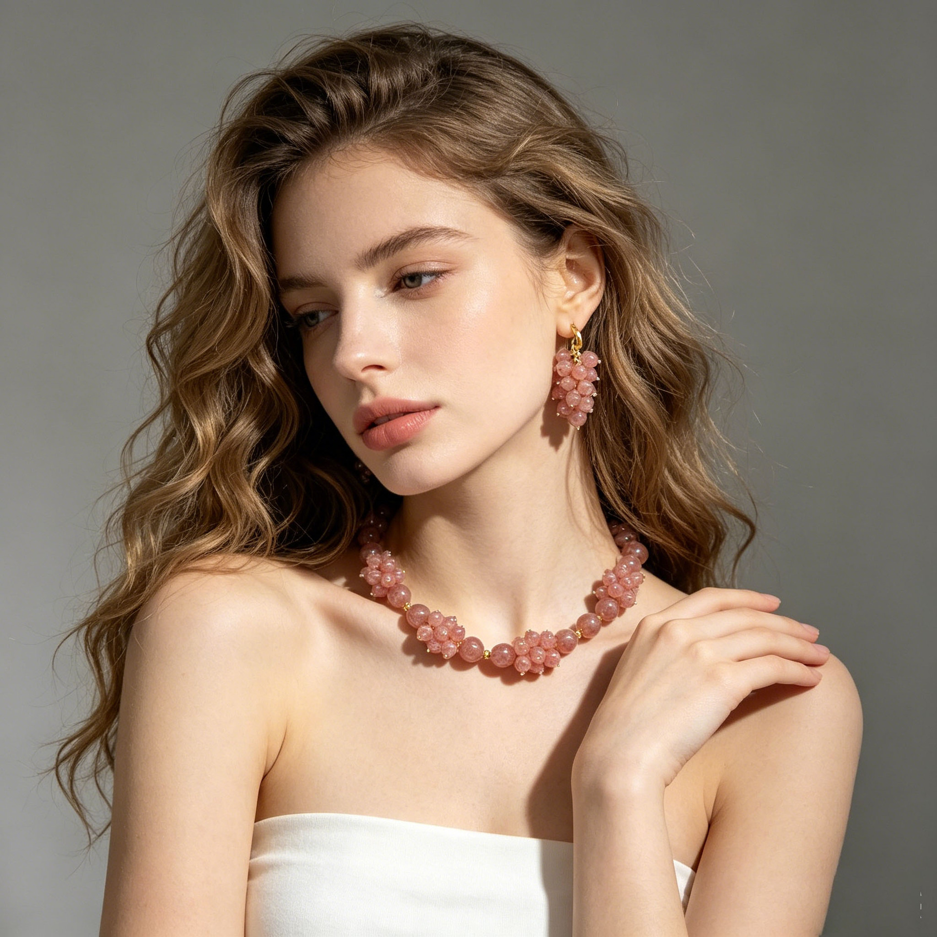Fashionable retro design organic crystal handmade