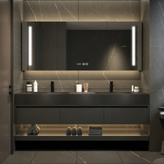 4TXN wholesale designer slate integrated basin bathroom cabinet combination light luxury style bathroom washbasin wash basin