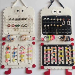 フェルトアクセサリー収納袋壁掛け式ドア後ピアスイヤリングアクセサリー展示棚フェルト掛け袋多機能