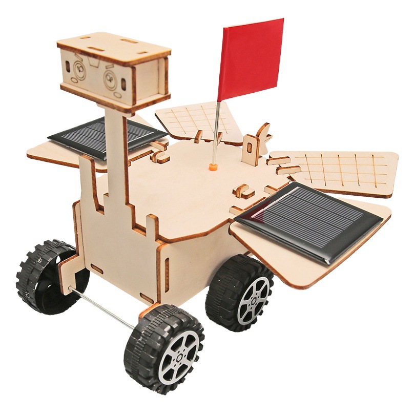 DIY Tecnología pequeña producción solar Marte coche Zhu Rong estudiante rompecabezas hecho a mano invención modelo de experimento científico