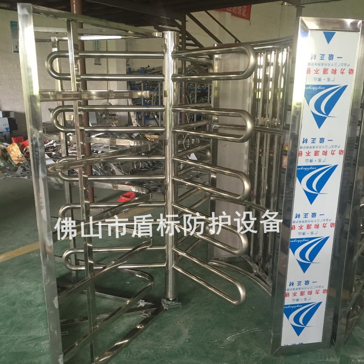 人行通道三辊闸厂家 不锈钢单项门半高旋转挡闸商场入口通道门