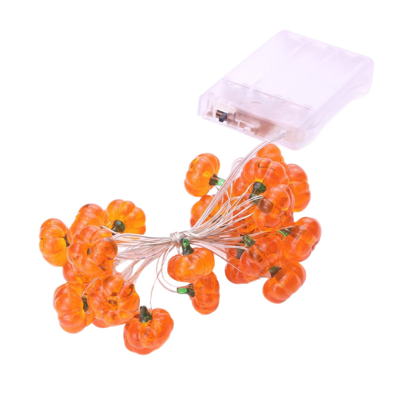 Luz de alambre de cobre de calabaza de Halloween de Acción de Gracias