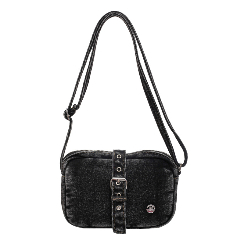 Nicho de diseño transfronterizo de la motocicleta de moda retro bolsas de brazo de galía moda versátil jeans mochila de hombro