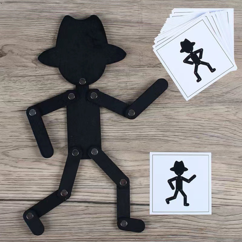 Patrón creativo transfronterizo de la iluminación de madera para niños deportes Bebé de madera de 2 a 3 años de edad 5 juguetes educativos de educación temprana al por mayor