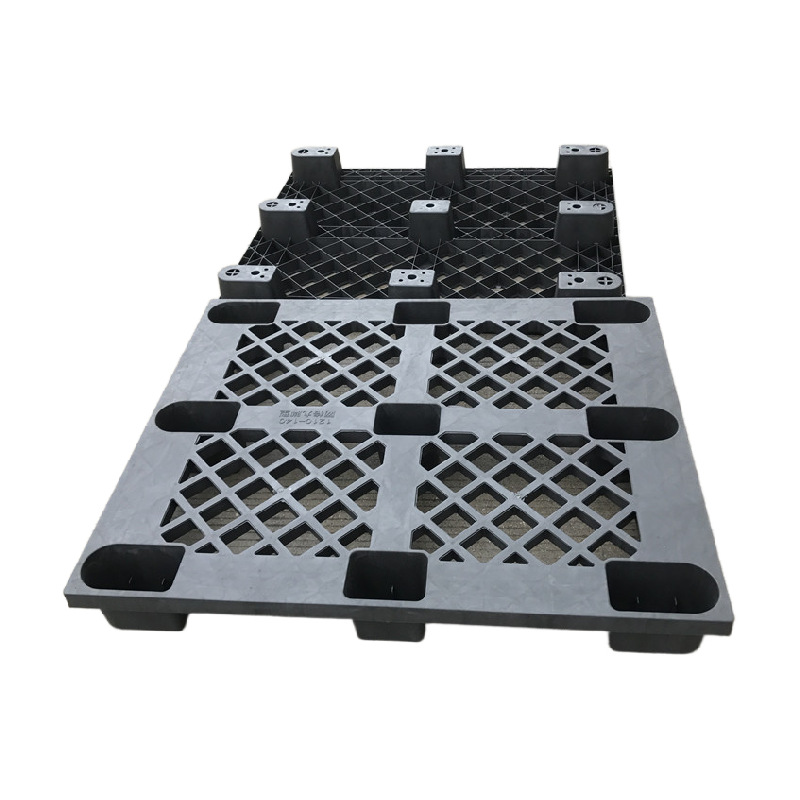 东莞寮步现货供应黑色防潮板 叉车周转塑胶栈板 一次性出货欧美用