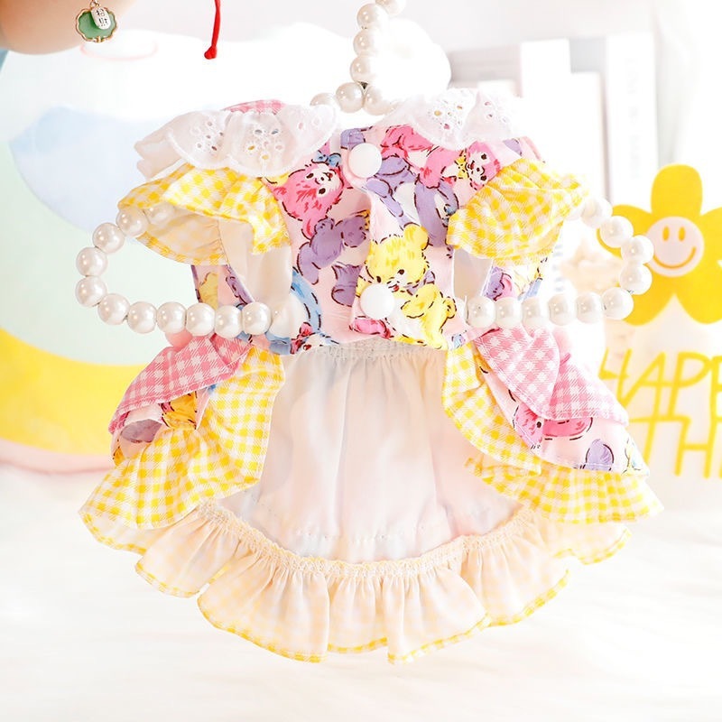 犬服春夏薄手猫姫スカート牽引可能キャンディースカートロリータ小型犬テディペット|undefined