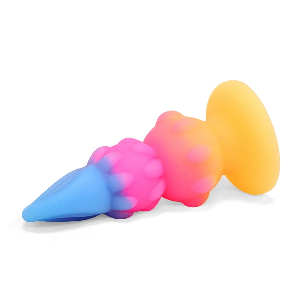 Гордый цветок инопланетянин X-образные анальные congestion supplies colorful excitement and sex supplies out SM toys liquid silicone anal plug
