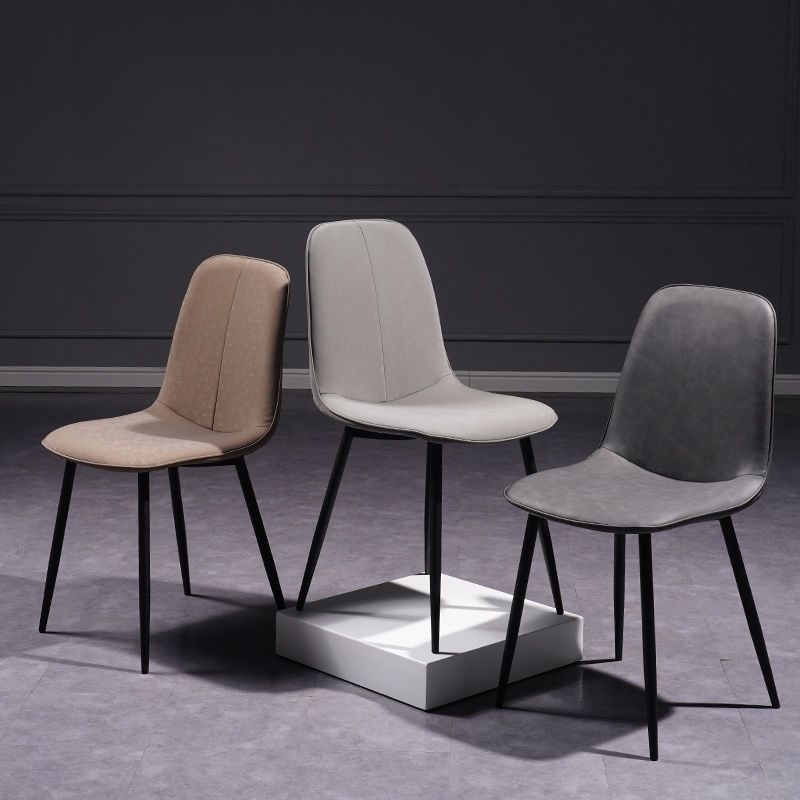 Sillas de comedor domésticas nórdicas lujosas sillas de respaldo de hierro forjado modernas y simples para negociar mesas de escritorio sillas de comedor sillas de ocio