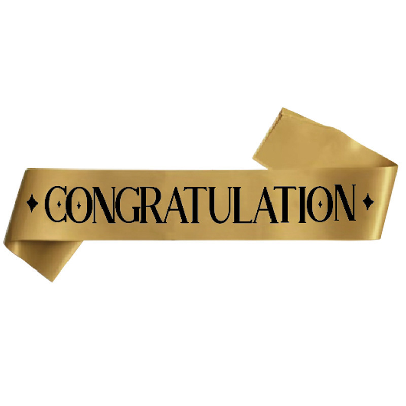 Nuevo cross-border felicitaciones graduado cinturón de hombro cinturón de etiqueta cinturón de fiesta cinturón cinta al por mayor