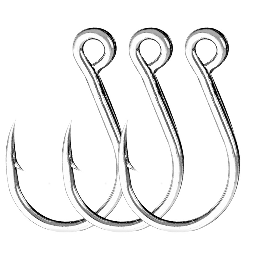 Luya gancho de hierro de oscilación lenta ojo grande gancho único 480000 pesca en el mar Placa de hierro barco ligero pesca liberación gancho de pesca gancho único