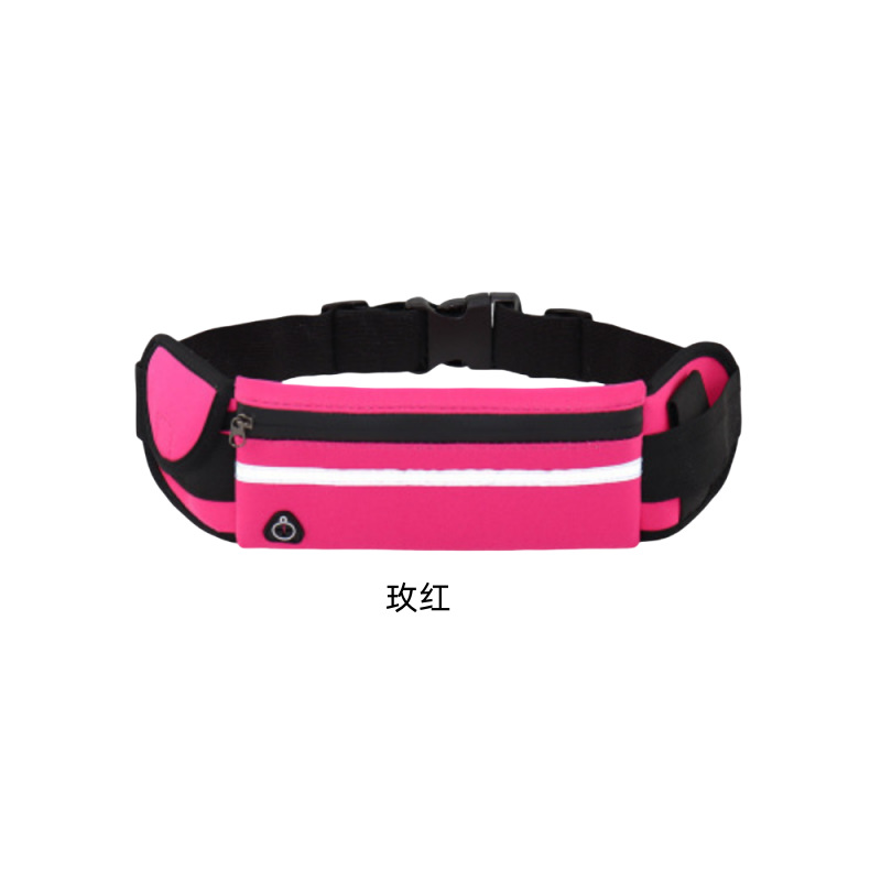 New multi-functional sports night reflective running waist pack, marathon belt, water bottle bag, waterproof, anti-theft mobile phone bag