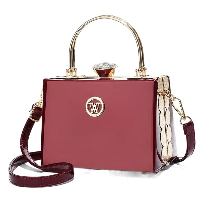 Bolsos de Mujer Taizhou, Brillantes, Tipo Piel, Elegantes, Multifuncionales, Bandolera de Noche, Bolso de Mano Portátil, Bolso de Hombro