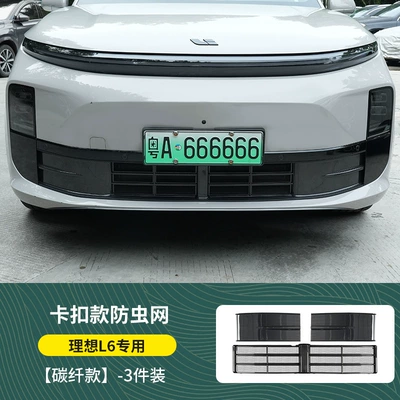Net Three-stage Front Middle | Automobile anti-insect net - ideal-l6-three-stage-insect-proof-net-carbon-fiber-pattern
