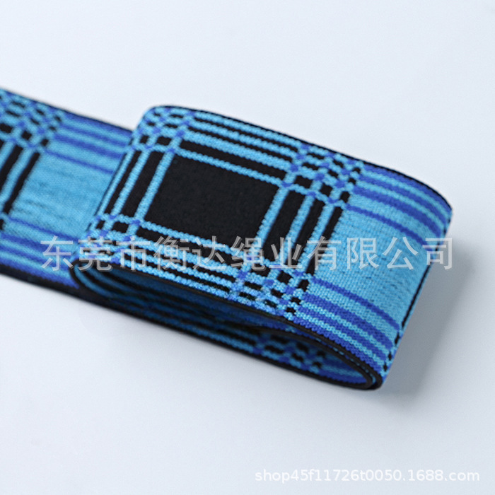 Inventario de 4cm cuadrillas computadora jacquard correa elástica vaqueros expuestos duraderos pantalones interiores cintura de alta elasticidad