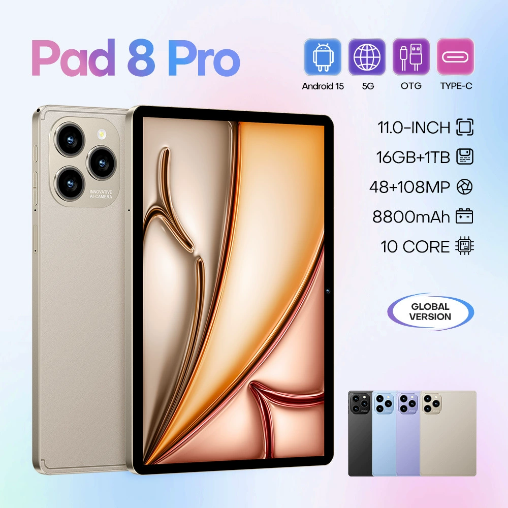 Планшет Pad 8 Pro, 16 ГБ+1 ТБ (16+1T), широкоформатный, 1,0 кг
