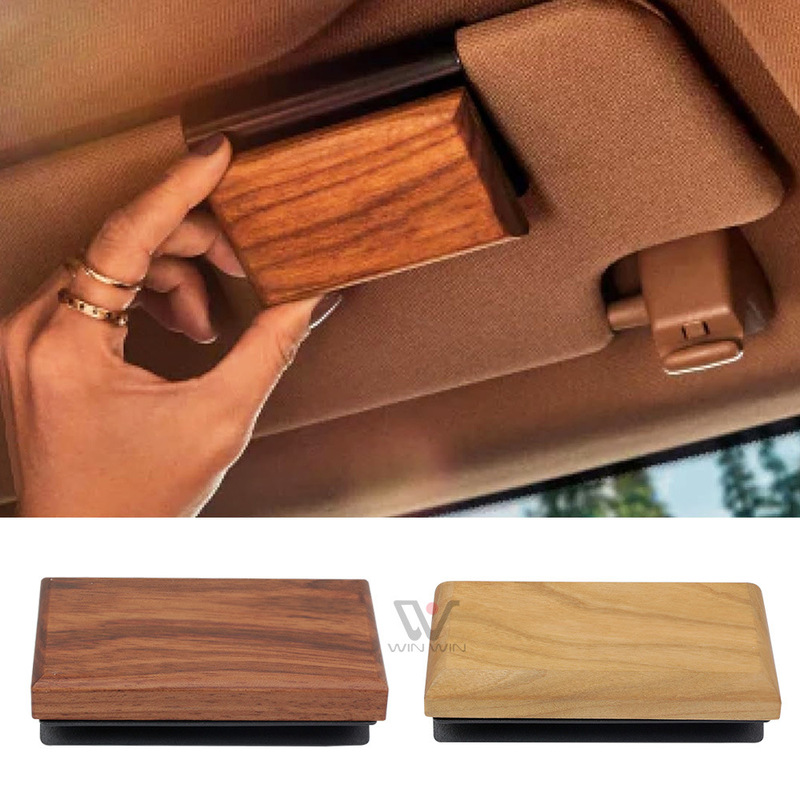 Wooden Sun Visor Aromatherapy Car Accessories Customized Laser Pattern Logo Car Light Blocking Board Fragrance Diffuser