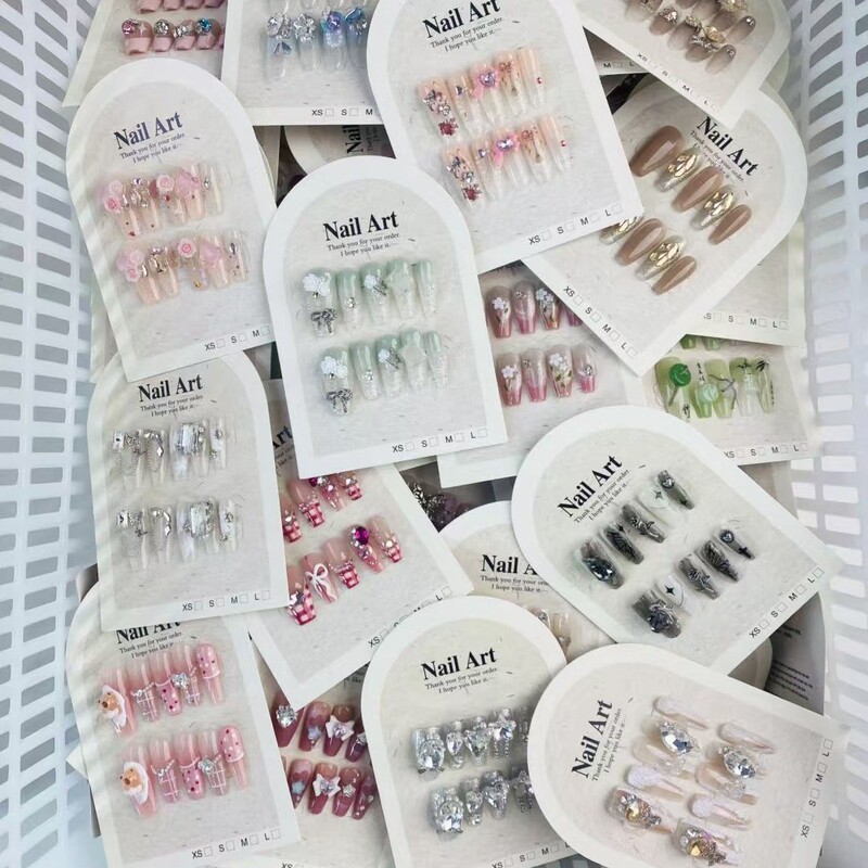 Hand-Wearing A- Blind Box Lone Little Red Riding Book Explosions Tiktok Live Streaming Stall Same High-Value Manicure Pieces Removable Hand-Wearing A- Blind Box Lone Little Red Riding Book Explosions Tiktok Live Streaming Stall Same High-Value Manicure Pieces Removable