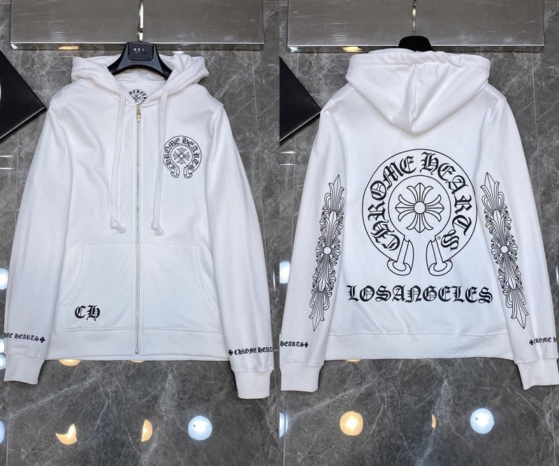25ss正确版Chrome Hearts 克罗伈十字架连帽卫衣百搭潮流时尚批发|undefined