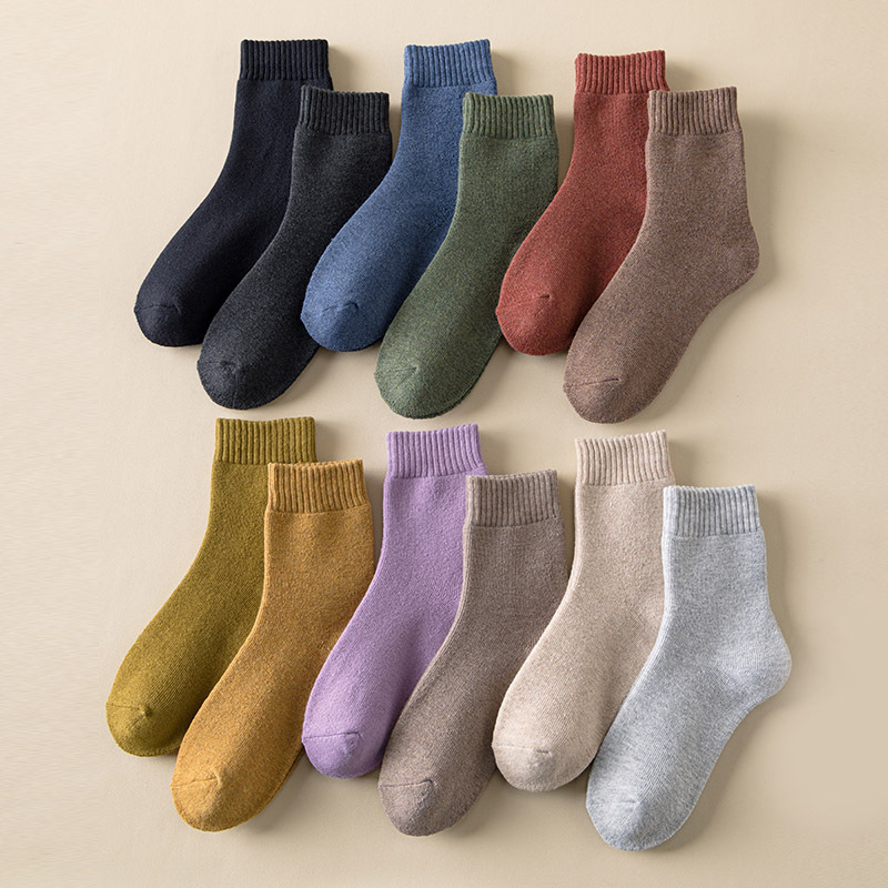 Terry Socks for Women, Autumn and Winter, Velvet Thickeneded Mid-Calf Socks, Simple Pure Color Winter Warm Towel Socks, Zhuji Socks Terry Socks for Women, Autumn and Winter, Velvet Thickeneded Mid-Calf Socks, Simple Pure Color Winter Warm Towel Socks, Zhuji Socks