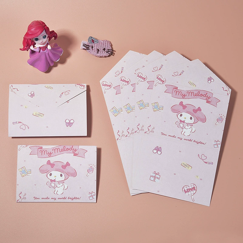 Sanrio, складная открытка для друга, открытки, мультяшные заколки