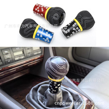 汽车改装竞技皮革排挡头 通用涂鸦波棍头 83MM Shift knob