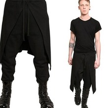 Men's Splicing Loose Collapsible Pants Men's Pants Men's跨境