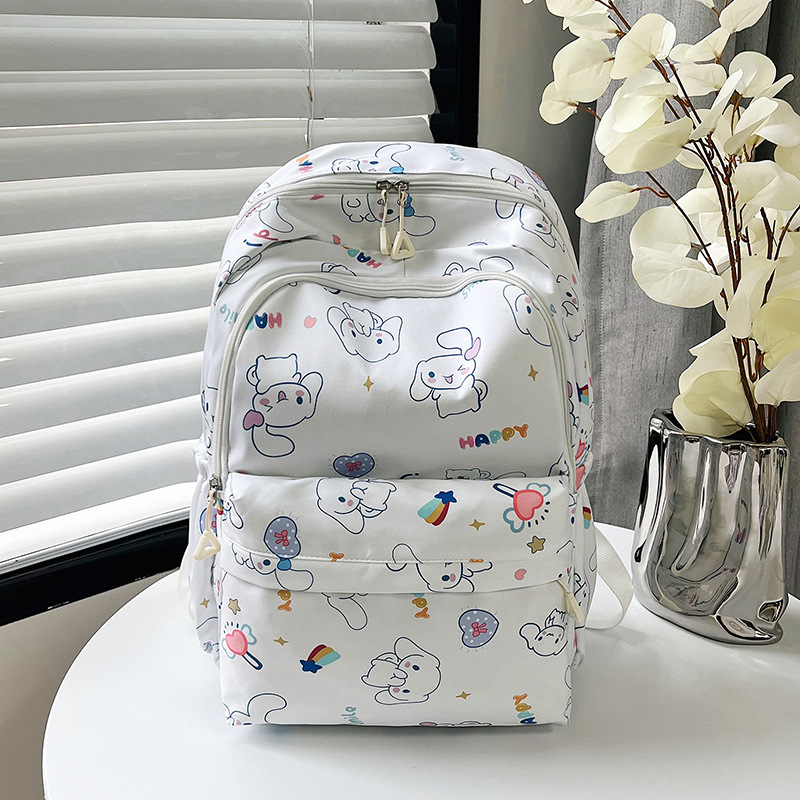 Nueva mochila casual japonesa Kuromi mochila de estudiantes de secundaria simple mochila de computadora de gran capacidad de mujer mochila impresa